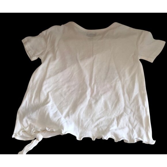 New Harper Canyon 3T Bunny & Flowers Side Tie T-Shirt Top - Picture 2 of 5